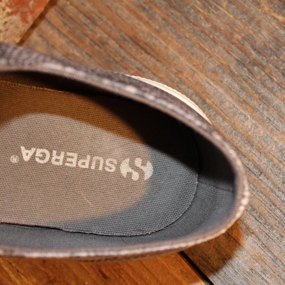 Superga Fantasia Grey Snake Print Womens Sneakers 8.5 New - Picture 8 of 11